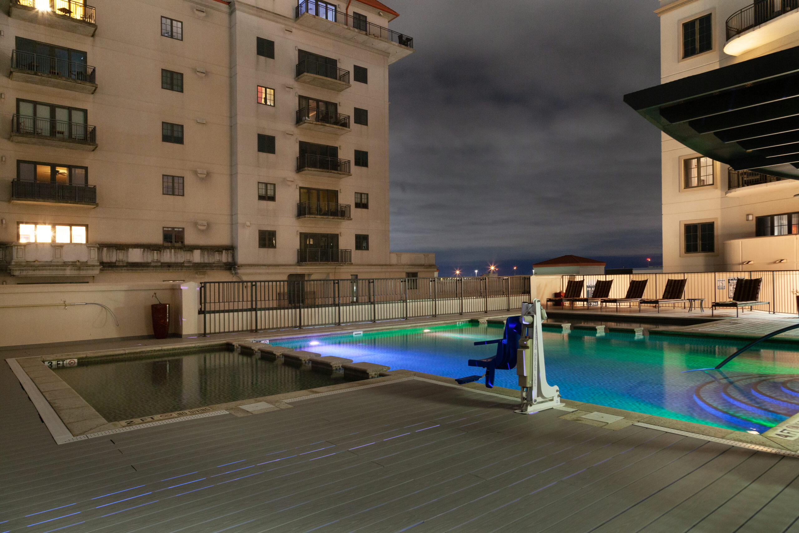 Completed pool deck and grounds at Wyndham La Cascada