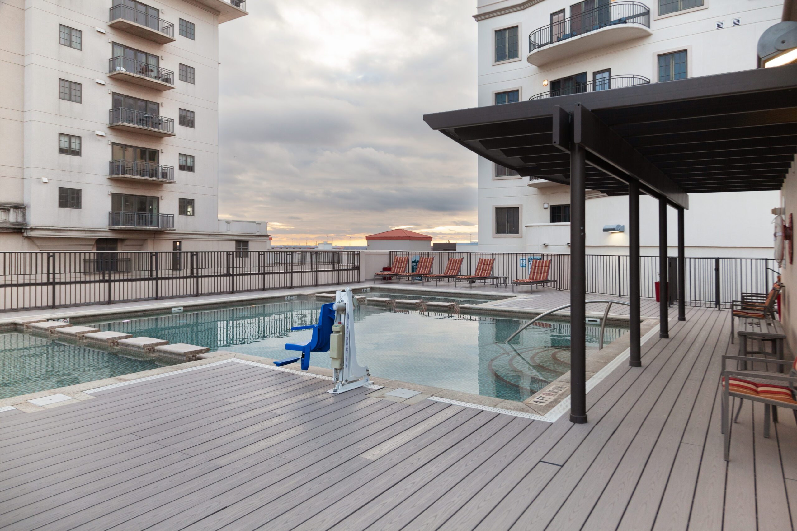 Completed pool deck and grounds at Wyndham La Cascada